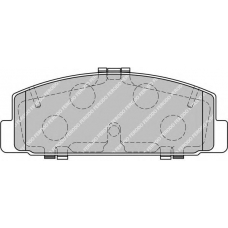 FSL1721 FERODO Комплект тормозных колодок, дисковый тормоз