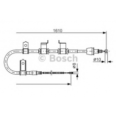1 987 482 070 BOSCH Трос, стояночная тормозная система