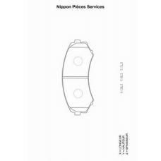 M360I84 NPS Комплект тормозных колодок, дисковый тормоз