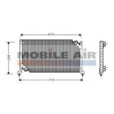 51005026 VAN WEZEL Конденсатор, кондиционер