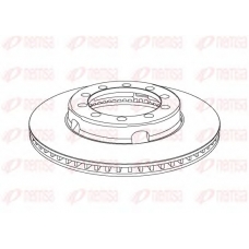 NCA1028.20 REMSA Тормозной диск