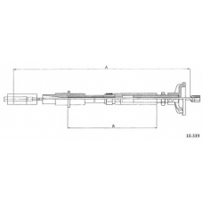 10.339 CABOR Трос, управление сцеплением