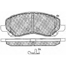 10826 BSF Комплект тормозных колодок, дисковый тормоз