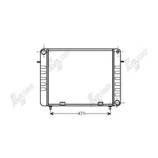 37002100 VAN WEZEL Радиатор, охлаждение двигателя