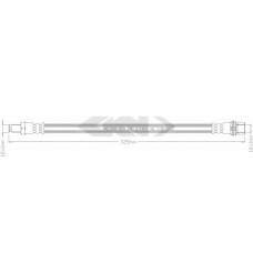 340400 SPIDAN Тормозной шланг