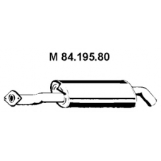 84.195.80 EBERSPACHER Средний глушитель выхлопных газов