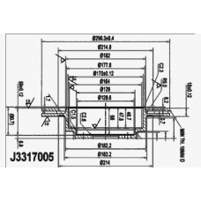J3317005 NIPPARTS Тормозной диск
