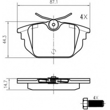 K619600 Vema Комплект тормозных колодок, дисковый тормоз