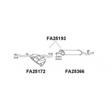 FA25193 VENEPORTE Глушитель выхлопных газов конечный