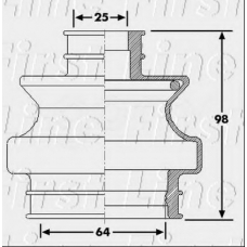 FCB6263 FIRST LINE Пыльник, приводной вал