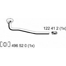 122443 ERNST Труба выхлопного газа
