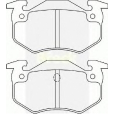 20973 00 704 00 BRECK Комплект тормозных колодок, дисковый тормоз