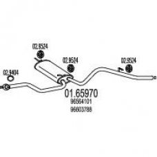 01.65970 MTS Глушитель выхлопных газов конечный