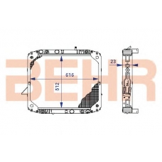 1202181 BEHR Radiator