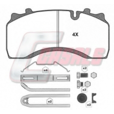 BKM130 CASALS Комплект тормозных колодок, дисковый тормоз