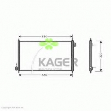 94-5823 KAGER Конденсатор, кондиционер