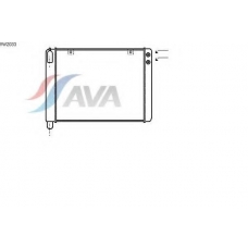 VW2033 AVA Радиатор, охлаждение двигателя