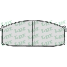 05P252 LPR Комплект тормозных колодок, дисковый тормоз