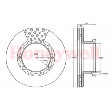 567801J JURID Тормозной диск