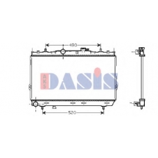 510031N AKS DASIS Радиатор, охлаждение двигателя