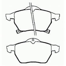 P 71 007 BREMBO Комплект тормозных колодок, дисковый тормоз