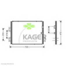 94-6335 KAGER Конденсатор, кондиционер