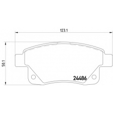 MDB2853 DON Комплект тормозных колодок, дисковый тормоз