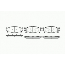 0415 52 KAWE Комплект тормозных колодок, дисковый тормоз