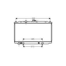N653-12 ASHUKI Радиатор, охлаждение двигателя