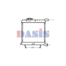 520023N AKS DASIS Радиатор, охлаждение двигателя