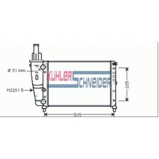 1705201 KUHLER SCHNEIDER Радиатор, охлаждение двигател