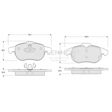 FB210881 FLENNOR Комплект тормозных колодок, дисковый тормоз