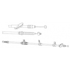 HY02121 CEF Трос, стояночная тормозная система