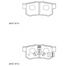 KD1517 ASIMCO Комплект тормозных колодок, дисковый тормоз