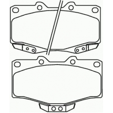 P 83 009 BREMBO Комплект тормозных колодок, дисковый тормоз