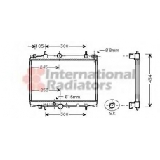 40002213 VAN WEZEL Радиатор, охлаждение двигателя