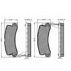 31834 SPIDAN Комплект тормозных колодок, дисковый тормоз