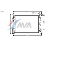 CN2261 AVA Радиатор, охлаждение двигателя