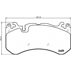 P 85 139 BREMBO Комплект тормозных колодок, дисковый тормоз