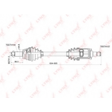CD-1423 LYNX Привод лев.bmw x5(e70) 3.0-4.8