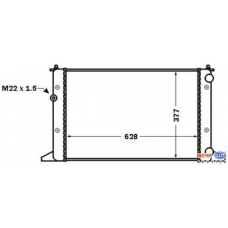 8MK 376 773-751 HELLA Радиатор, охлаждение двигателя