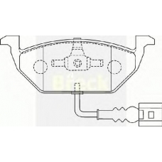 23130 00 W BRECK Комплект тормозных колодок, дисковый тормоз
