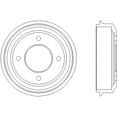 MBD275 MINTEX Тормозной барабан