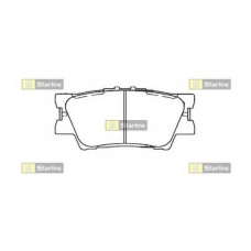 BD S473 STARLINE Комплект тормозных колодок, дисковый тормоз