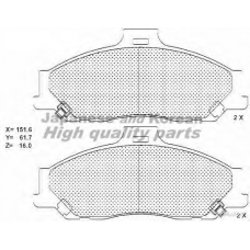 1080-3503 ASHUKI Комплект тормозных колодок, дисковый тормоз