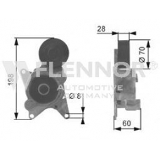 FS50905 FLENNOR Натяжной ролик, поликлиновой  ремень