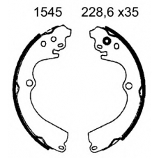 01545 BSF Комплект тормозных колодок