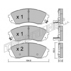801.0 TRUSTING Комплект тормозных колодок, дисковый тормоз