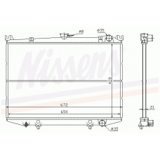 62929 NISSENS Радиатор, охлаждение двигателя
