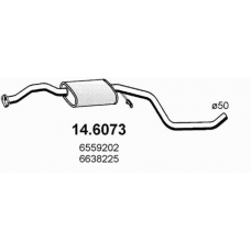 14.6073 ASSO Средний глушитель выхлопных газов